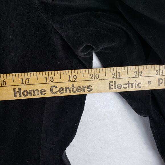 Valerie Stevens 8 Black Velvet Single Button Blazer Office Professional Career - Picture 6 of 12